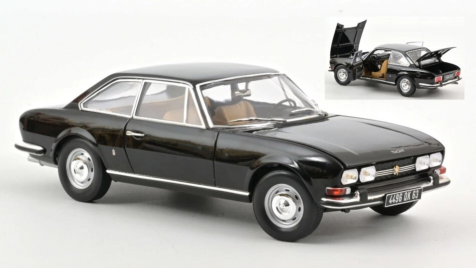 Peugeot 504 Coupe '1969 Black 1:18 Modelo 184816 Norev - Imagen 1 de 1