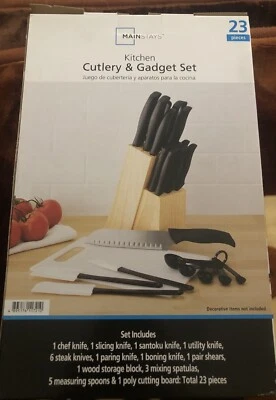 Juego de cubiertos Mainstays Juego de cubiertos y gadgets de cocina 23 piezas Foto 1 de 3