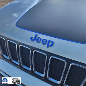 fits 2015-2023 Jeep Renegade Hood Emblem Jeep Decal Graphics Stickers - Foto 1 di 7