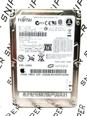 Fujitsu 100GB MHV2100BH CA06672-B38500AP SATA Laptop Hard Drive - WIPED & TESTED - Image 1 of 3