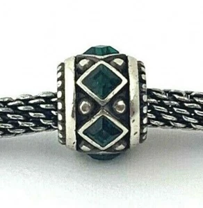 Brighton Spark Emerald Green Bead, JC107E, Silver Finish, New - Picture 1 of 1