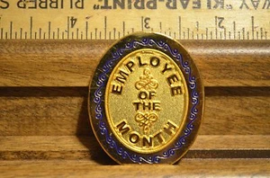 EMPLOYEE OF THE MONTH MEDALLION , SMOOTH BACK FOR ENGRAVING - Picture 1 of 1