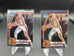 2024-25 Bowman University cromo Kiki Iriafen refractor de onda negra y base 1er radiocontrol - Imagen 1 de 6