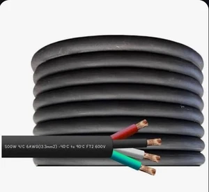 64100 100' 6/4 SOOW Wire Cord Cable Portable Power 6 Gauge 4 Conductor - Picture 1 of 3