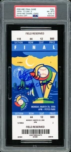 Ichiro Suzuki Auto 2006 WBC Final Game Ticket PSA 8 Sig 10 06 WBC Champs PSA/DNA - Picture 1 of 2