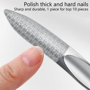 Double Sides Nail File Diamond Dusted Coarse Nail Files Manicure Pedicure Tool - Picture 1 of 11