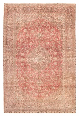 Alfombra tradicional vintage anudada a mano alfombra de lana oriental de 9'6" x 14'3" Foto 1 de 4