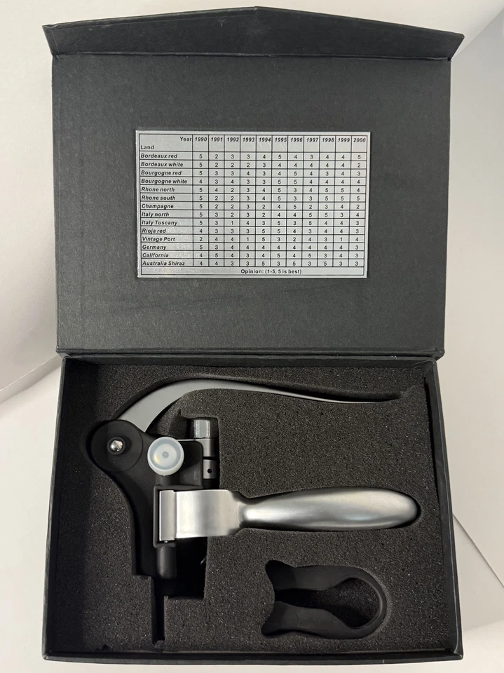 Leeds Wine Companion 1040-01 Abridor de botellas de vino Cortador de láminas Caja de regalo Foto 1 de 4