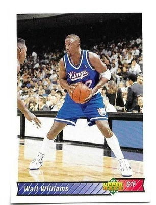 WALT WILLIAMS 1992-93 UPPER DECK ROOKIE CARD NM-MT CONDITION - Image 1 of 2