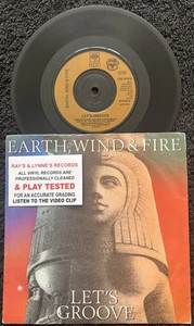 Earth Wind & Fire – Let's Groove 7'' Vinyl 1981 CLEANED/PLAY TESTED EX VIDEO - Picture 1 of 8