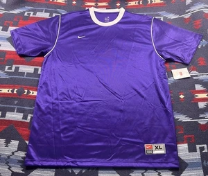 VINTAGE NEU MIT ETIKETT Nike Shirt Satin glänzend lila Trikot Glanz Glitzer Dazzle Herren XL - Bild 1 von 13