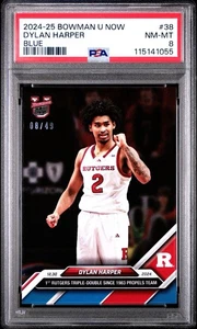 Bowman U Now 2024-25 azul paralelo #38 Dylan Harper/49 - PSA 9 - Imagen 1 de 3