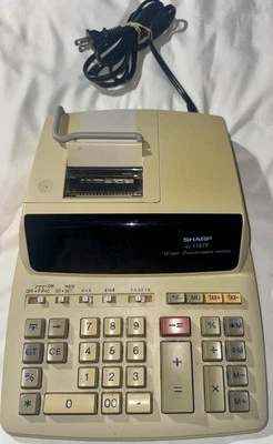 Sharp EL-1197P Desktop 12 Digit W/Printing Calculator - Image 1 of 3