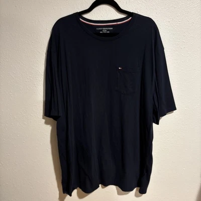 Tommy Hilfiger Pocket T-Shirt Navy Blue Men’s XXXL 3XL Short Sleeve - Image 1 of 4