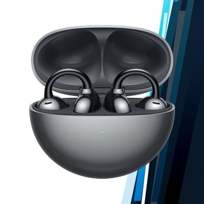 Bluetooth Freeclip Black HD Call Touch Control Clip-On Open Ear Earphone Earbuds - Image 1 of 4