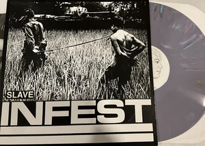 Slave - Infest LP 2002 Deep Six Records – DS09 VG+/EX [GREY MARBLE] - Picture 1 of 6