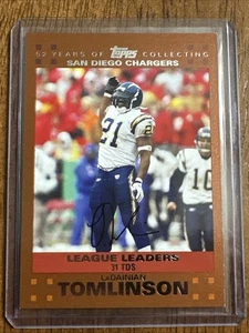 LaDainian Tomlinson 2007 Topps Cooper #d /2007 San Diego Chargers - Picture 1 of 3