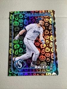 2024 Topps Update Luke Raley Mariners jack-o-lantern #US260 - Picture 1 of 2