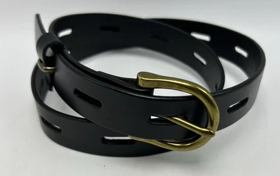 Madewell Belt Womens Small Black Italian Leather Quiet Luxury - Image 1 of 4