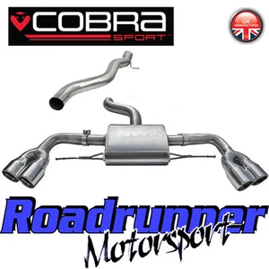 Cobra Sport Audi TTS MK2 TT Coupe Ab-Kat-Auspuffanlage Edelstahl ohne Res 3" - Bild 1 von 8