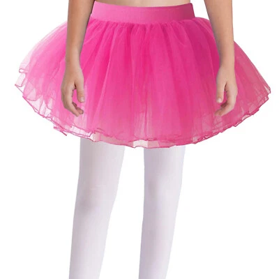 Kids Girls Miniskirt Ballerina Skirt Dancing Skirts Jazz Dress Up Swan Skort - Image 1 of 4
