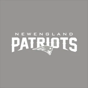 New England Patriots #8 logotipo del equipo de la NFL 1 color calcomanía de vinilo pegatina ventana pared - Imagen 1 de 7
