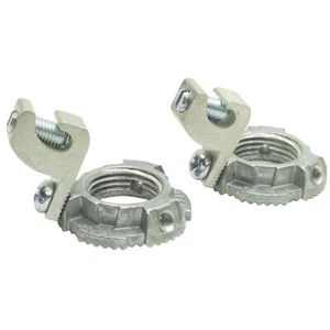 Menge 2 Thomas & Betts L050GRL Erdungs Kontermutter #10, 1/2 Handelsgröße, ø1-1/2 Zoll - Bild 1 von 5