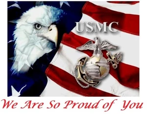 Marine Corps Edible Cake Topper Decoration - Picture 1 of 2