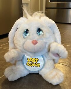 Vintage 1989 Galoob Toys Lost N Founds Plush Bunny Rabbit Bib Easter Stuffed