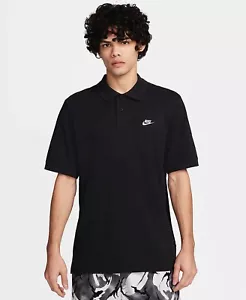 Nike Club Men's Short-Sleeve Size Large Polo Sportswear Athletics Short Sleeve - Picture 1 of 5
