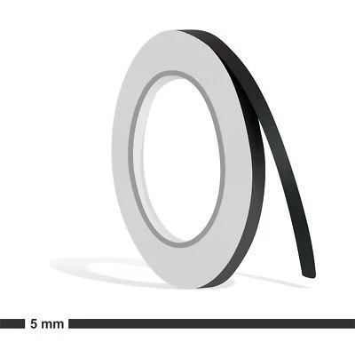 ZIERSTREIFEN 5mm MATT SCHWARZ matte 10m Auto black 5  Folie Boot 0,5 cm Dekor - Bild 1 von 3