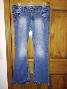 Cherokee FLARE youth girls denim blue jeans size 16 - Picture 1 of 7