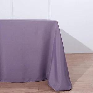 90x156-Inch RECTANGULAR Polyester Tablecloths Reception Catering Wedding Party - Picture 1 of 231
