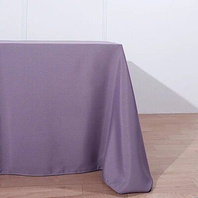 90x156-Inch RECTANGULAR Polyester Tablecloths Reception Catering Wedding Party - Image 1 of 2