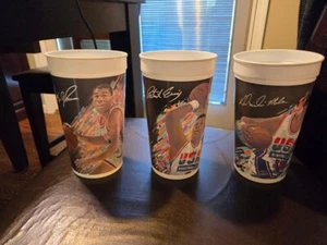 3 1992 McDonalds USA Dream Team Olympic Basketball Cups - Malone, Johnson, Ewing - Picture 1 of 2