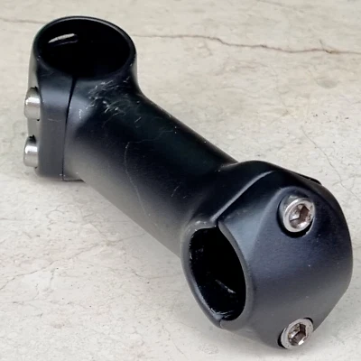 Bicycle Handlebar Stem 110mm long 1 1/8" headset 25.4mm Bars black Alloy retro - Image 1 of 4