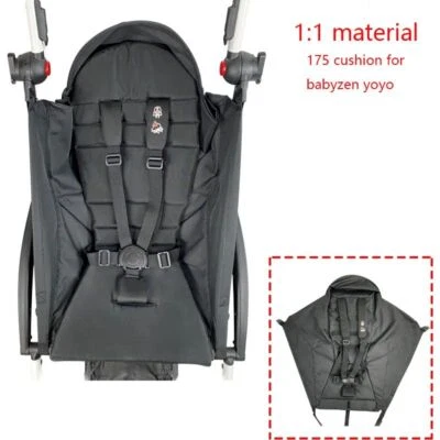 Baby Stroller Cushion Seat For Babyzen yoyo2 yoya Stroller 175 Degrees Cloth Lin - Image 1 of 4