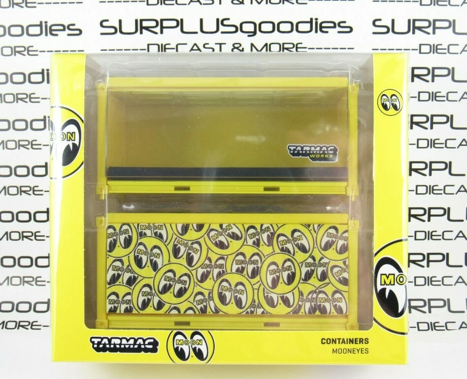 Tarmac Works 2021 Collab64 Accessories Set of (2) MOONEYES Shipping Containers - Image 1 of 4
