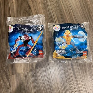 Lot of 2 McDonalds X Lego Happy Meal Toys Bionicle #8 Carapar & #4 Kalmah 2007 - Picture 1 of 6