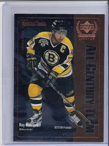 99-00 1999-00 UPPER DECK CENTURY LEGENDS RAY BOURQUE ALL-CENTURY TEAM BRUINS - Picture 1 of 1