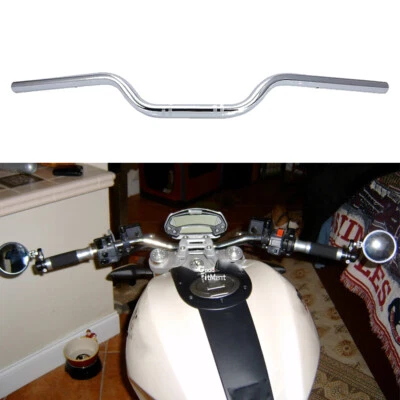 Motorcycle Chrome 7/8" 22mm Drag Bars Handlebars For Ducati Monster 696 2008-14 - Изображение 1 из 4