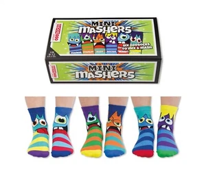 UNITED ODSOCKS MINI MASHER SIX CALCETINES EXTRAÑOS ATERRADORAMENTE BUENOS UNISEX REINO UNIDO TALLA 9-12 - Imagen 1 de 3