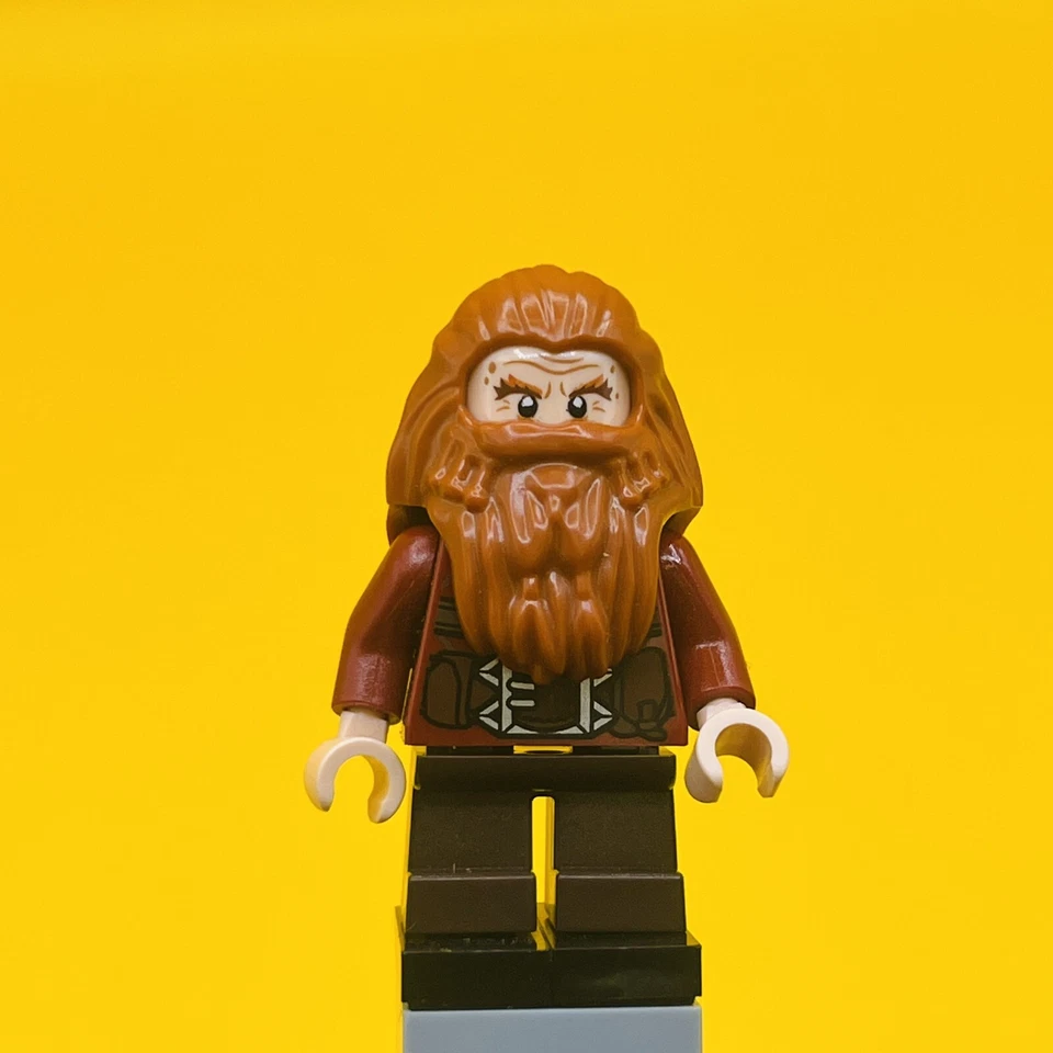 LEGO The Hobbit Minifigure Groin the Dwarf - Dark Orange Hair lor055 - Image 1 of 1