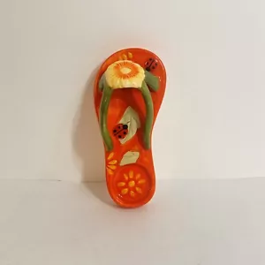 Diane's Happy Toes Keramik Flip Flop Sandale Kerzenhalter Dekorateur - Bild 1 von 3