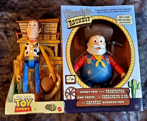Mattel Disney Pixar Toy Story Woody’s Round Up Classic Pack w/Woody & Stink Pete Cover