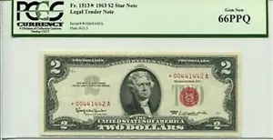 FR 1513* STAR 1963 $2 Legal Tender Note 66 PPQ - Picture 1 of 1