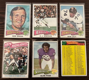 1975 Topps Football cards - You Pick - Complete your set! (#300-#525) - Picture 1 of 88