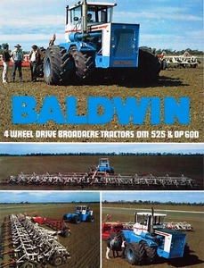 1980 BALDWIN DM-525 AND DP -600 4-WD TRACTORS - ORIGINAL BROCHURE - Picture 1 of 6