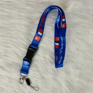 🔥NEW🔥 JDM TRD Blue Car Lanyard Key Chain Strap for Toyota Lexus Supra - Picture 1 of 2