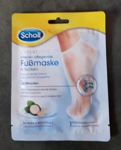 Scholl "Intensiv pflegende Fußmaske" 1 Paar Einwegsocken mit Macadamiaöl Neu! - Bild 1 von 1